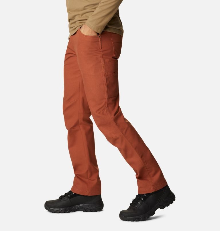 Men's Columbia Roughtail Field Pants Brown | CA-D8360