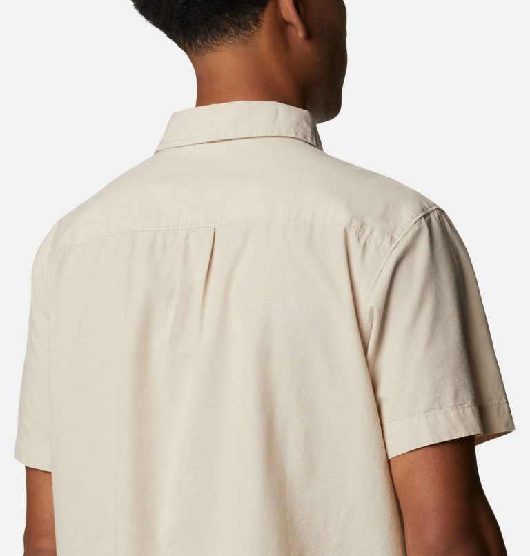 Men's Columbia Scenic Ridge Woven Short Sleeve Shirts Khaki | CA-N1L85