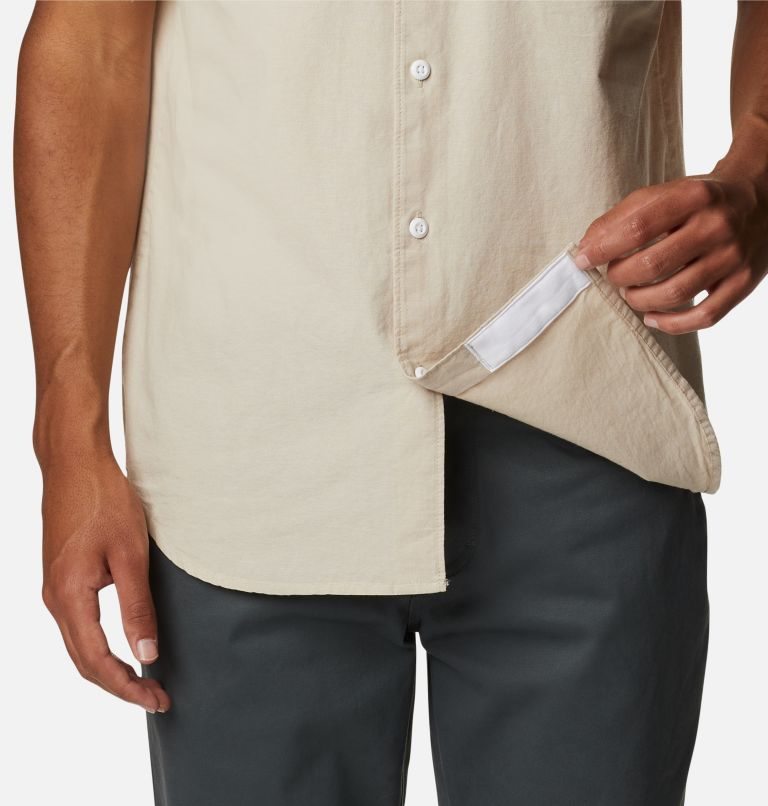 Men's Columbia Scenic Ridge Woven Short Sleeve Shirts Khaki | CA-N1L85