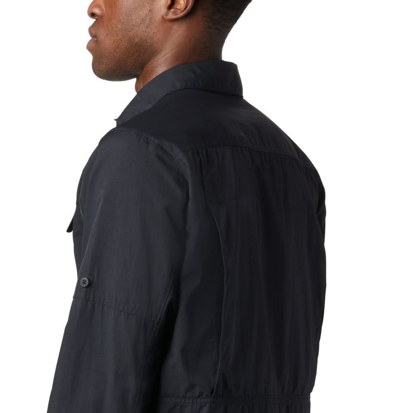 Men's Columbia Silver Ridge 2.0 Long Sleeve Shirts Black | CA-Q1AC6