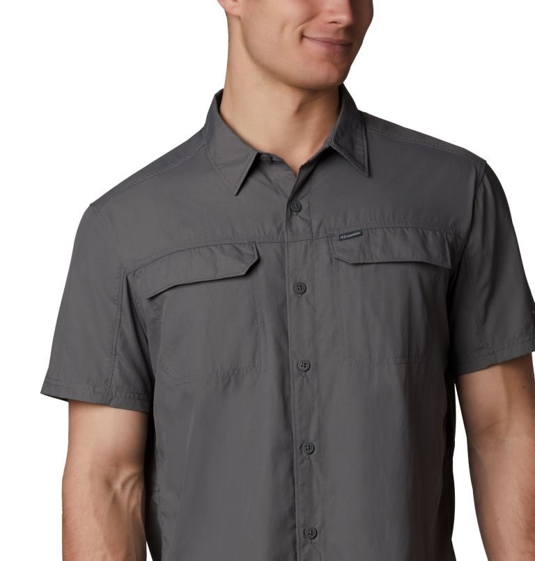 Men's Columbia Silver Ridge 2.0 Short Sleeve Shirts Dark Grey | CA-J3814