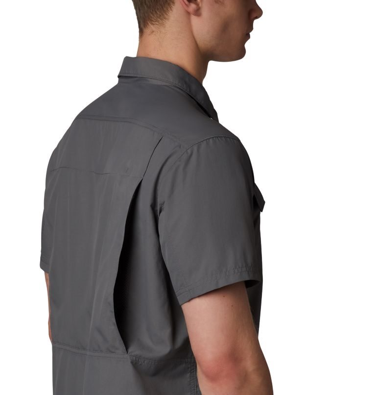 Men's Columbia Silver Ridge 2.0 Short Sleeve Shirts Dark Grey | CA-J3814
