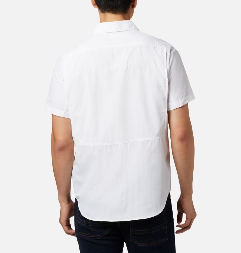 Men's Columbia Silver Ridge 2.0 Short Sleeve Shirts White | CA-LAL10