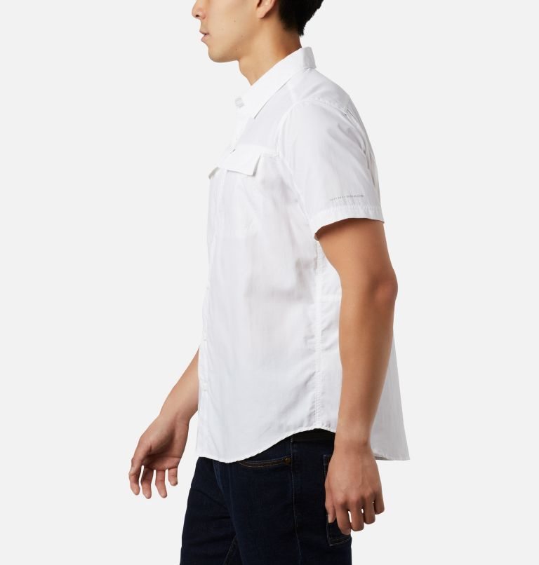 Men's Columbia Silver Ridge 2.0 Short Sleeve Shirts White | CA-LAL10
