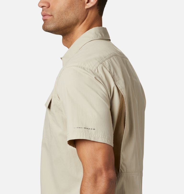 Men's Columbia Silver Ridge 2.0 Short Sleeve Shirts Khaki | CA-R468A