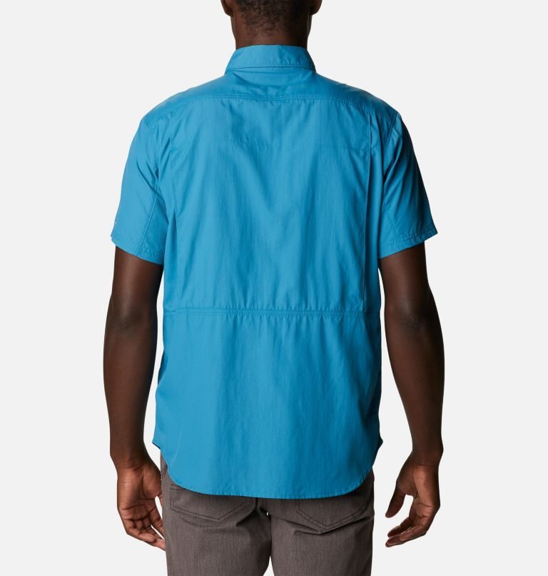 Men's Columbia Silver Ridge 2.0 Short Sleeve Shirts Blue | CA-S158A