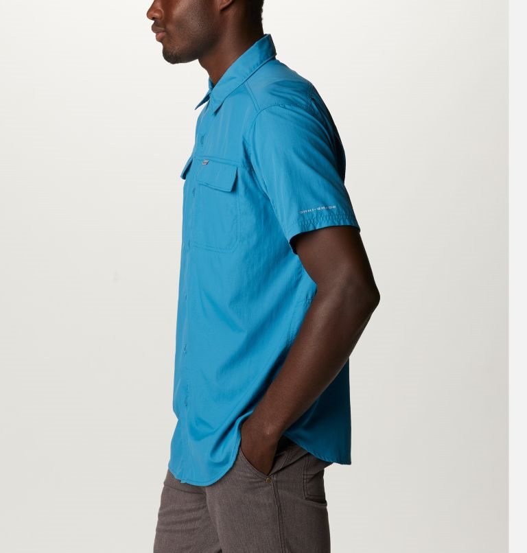 Men's Columbia Silver Ridge 2.0 Short Sleeve Shirts Blue | CA-S158A