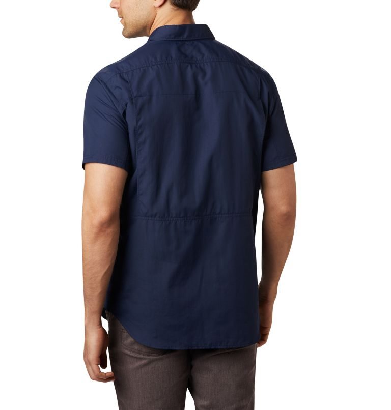 Men's Columbia Silver Ridge 2.0 Short Sleeve Shirts Navy | CA-X8L15
