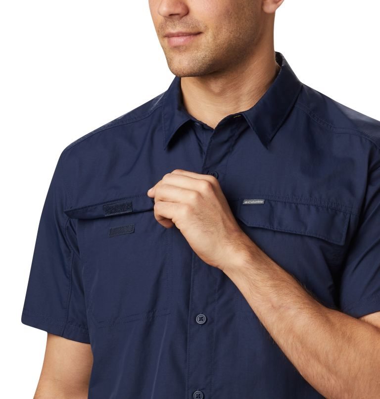 Men's Columbia Silver Ridge 2.0 Short Sleeve Shirts Navy | CA-X8L15