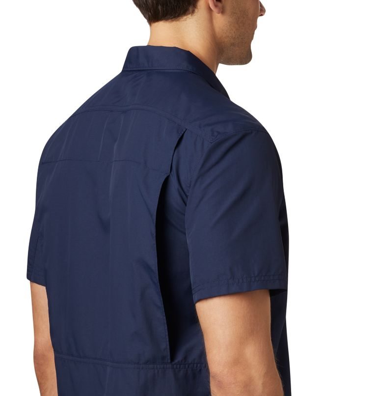 Men's Columbia Silver Ridge 2.0 Short Sleeve Shirts Navy | CA-X8L15