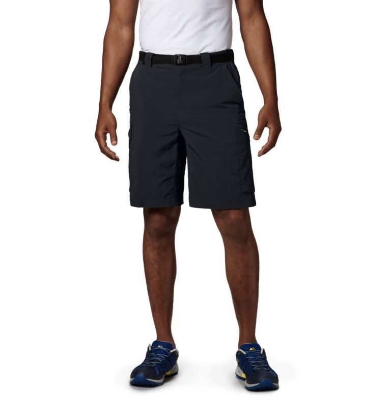 Men\'s Columbia Silver Ridge Cargo Shorts Black | CA-M4A86