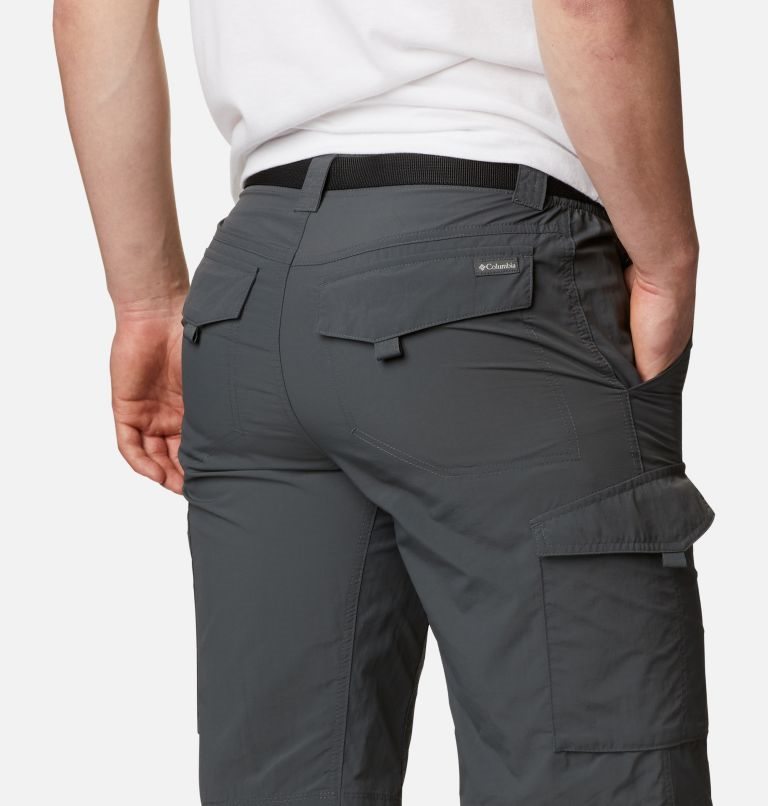 Men's Columbia Silver Ridge Cargo Shorts Dark Grey | CA-Z1L8A