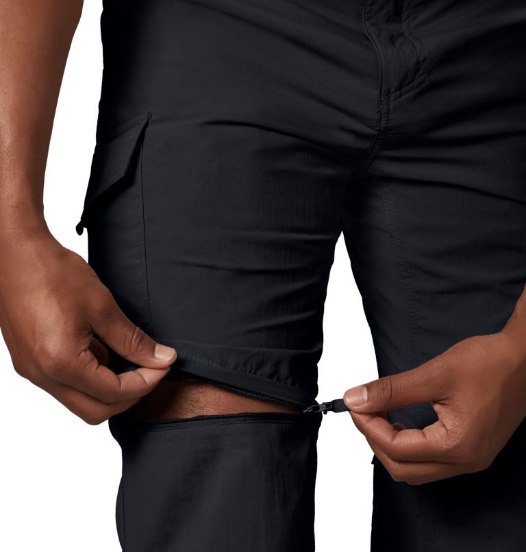 Men's Columbia Silver Ridge Convertible Pants Black | CA-C3541