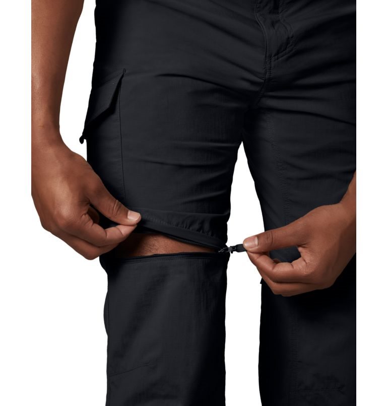 Men's Columbia Silver Ridge Convertible Pants Black | CA-C3541