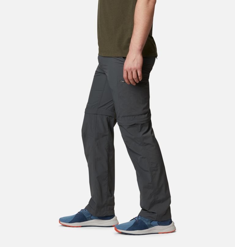 Men's Columbia Silver Ridge Convertible Pants Dark Grey | CA-E864L