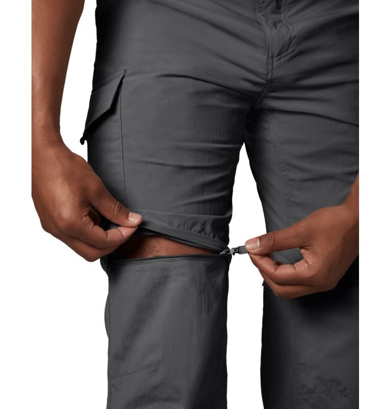 Men's Columbia Silver Ridge Convertible Pants Dark Grey | CA-E864L
