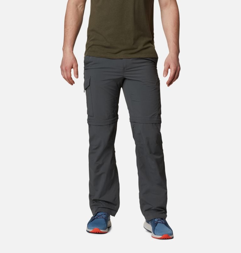Men\'s Columbia Silver Ridge Convertible Pants Dark Grey | CA-E864L