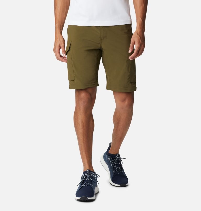 Men's Columbia Silver Ridge Convertible Pants Olive | CA-T14L5