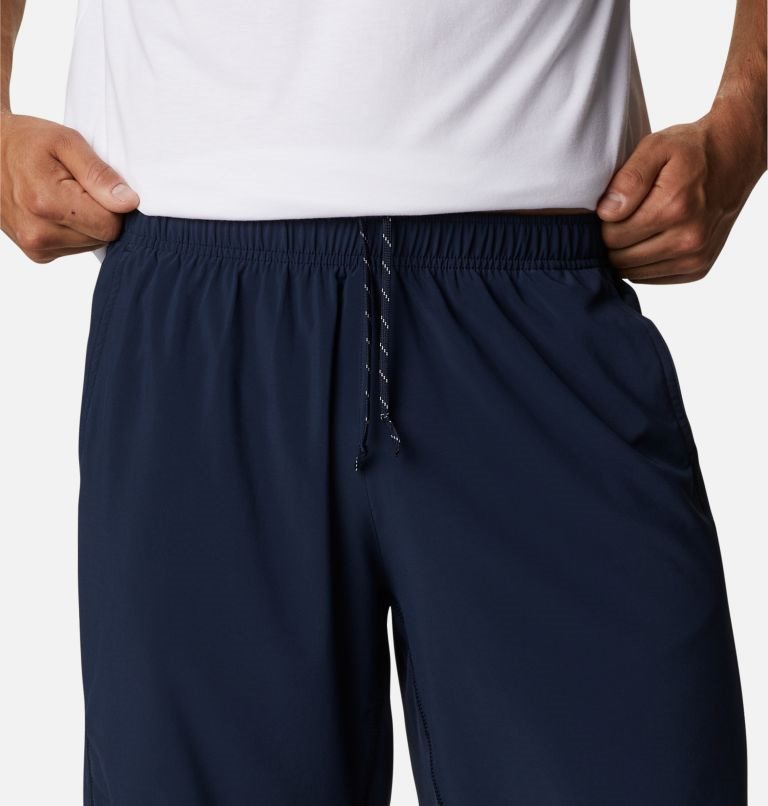 Men's Columbia Stealth Camp Active Short Shorts Navy | CA-FCAL8
