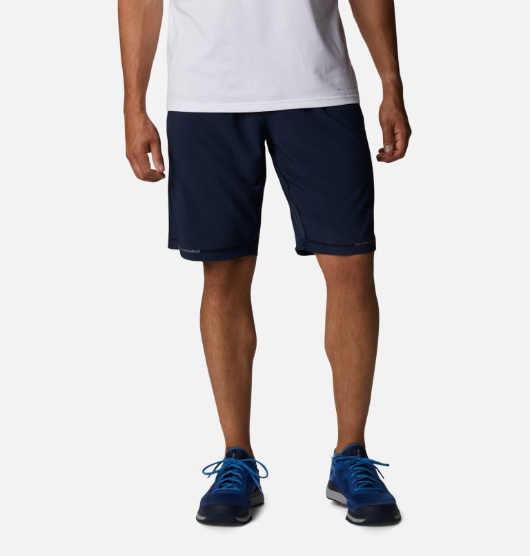 Men\'s Columbia Stealth Camp Active Short Shorts Navy | CA-FCAL8