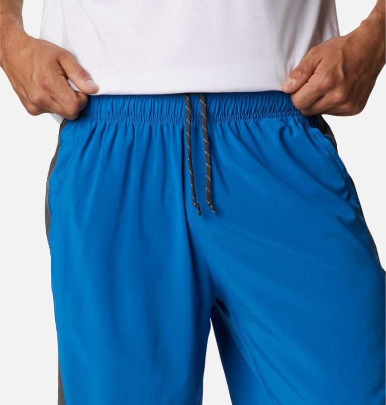 Men's Columbia Stealth Camp Active Short Shorts Blue | CA-N634C
