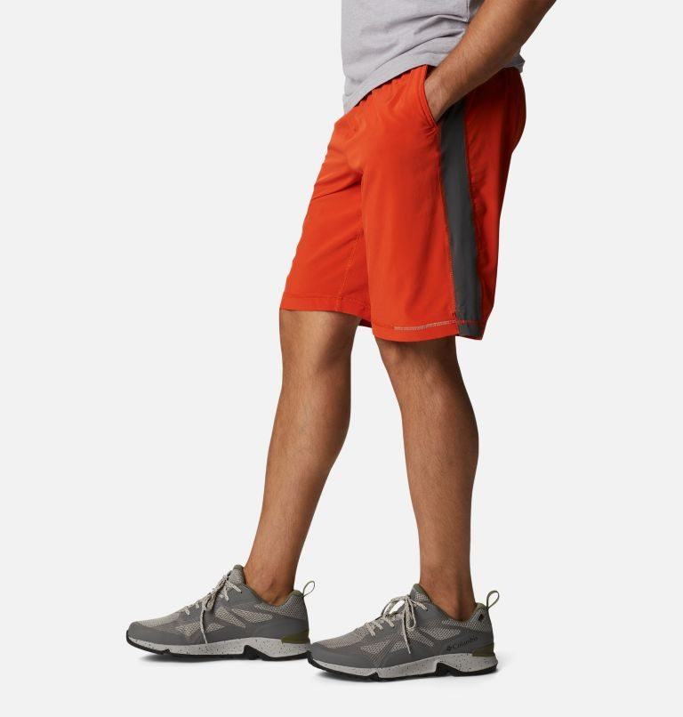 Men's Columbia Stealth Camp Active Short Shorts Orange | CA-YL435