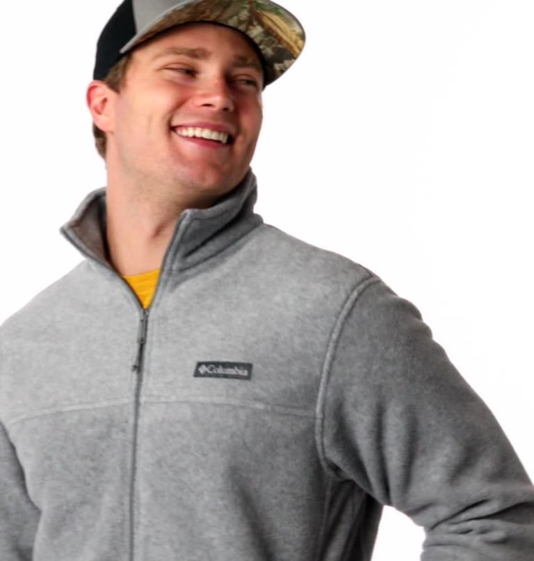 Men's Columbia Steens Mountain 2.0 Full Zip Fleece Jackets Grey | CA-A015A