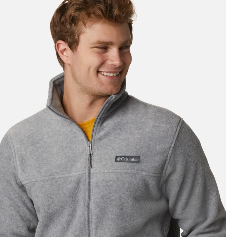 Men's Columbia Steens Mountain 2.0 Full Zip Fleece Jackets Grey | CA-A015A