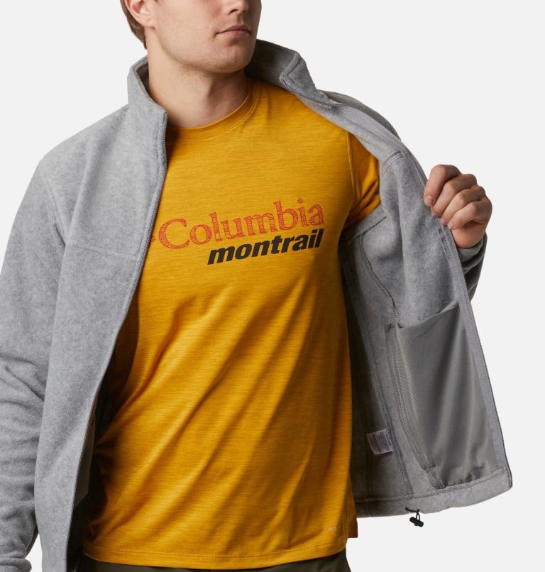 Men's Columbia Steens Mountain 2.0 Full Zip Fleece Jackets Grey | CA-A015A