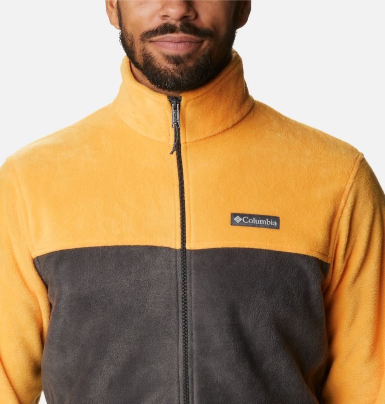 Men's Columbia Steens Mountain 2.0 Full Zip Fleece Jackets Mango / Black | CA-Y3156