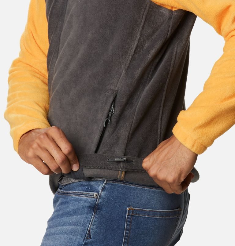 Men's Columbia Steens Mountain 2.0 Full Zip Fleece Jackets Mango / Black | CA-Y3156
