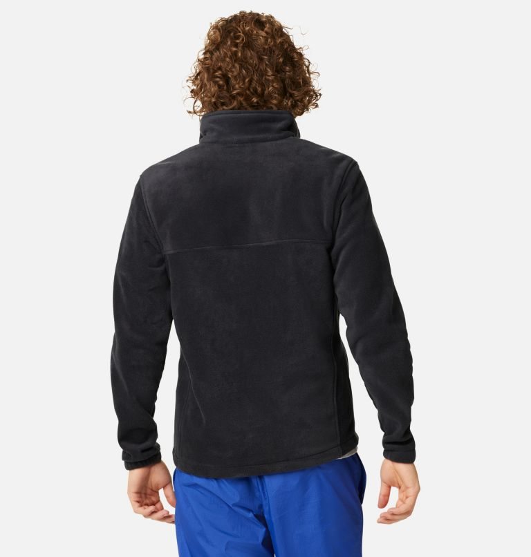 Men's Columbia Steens Mountain 2.0 Full Zip Fleece Jackets Black | CA-ZC635