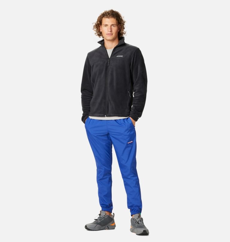 Men's Columbia Steens Mountain 2.0 Full Zip Fleece Jackets Black | CA-ZC635