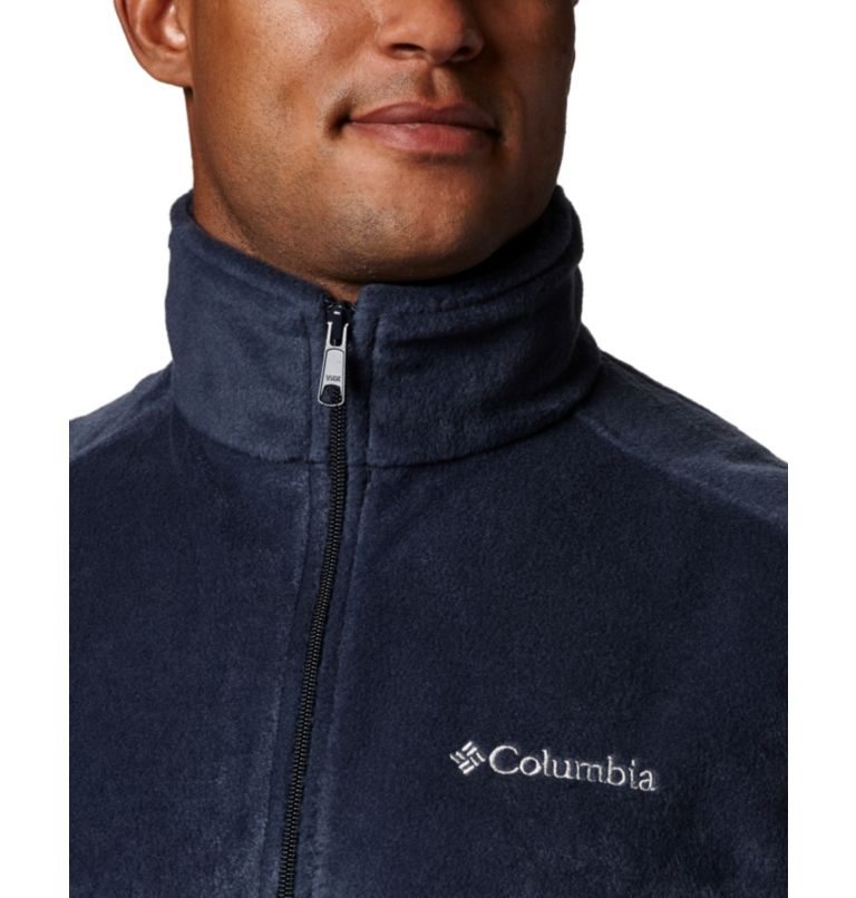 Men's Columbia Steens Mountain Fleece Vest Navy | CA-QL6A5