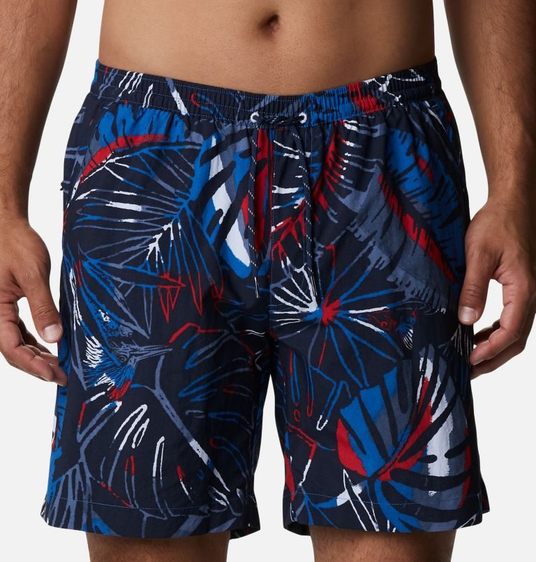 Men's Columbia Summerdry Shorts Navy | CA-R0LC6