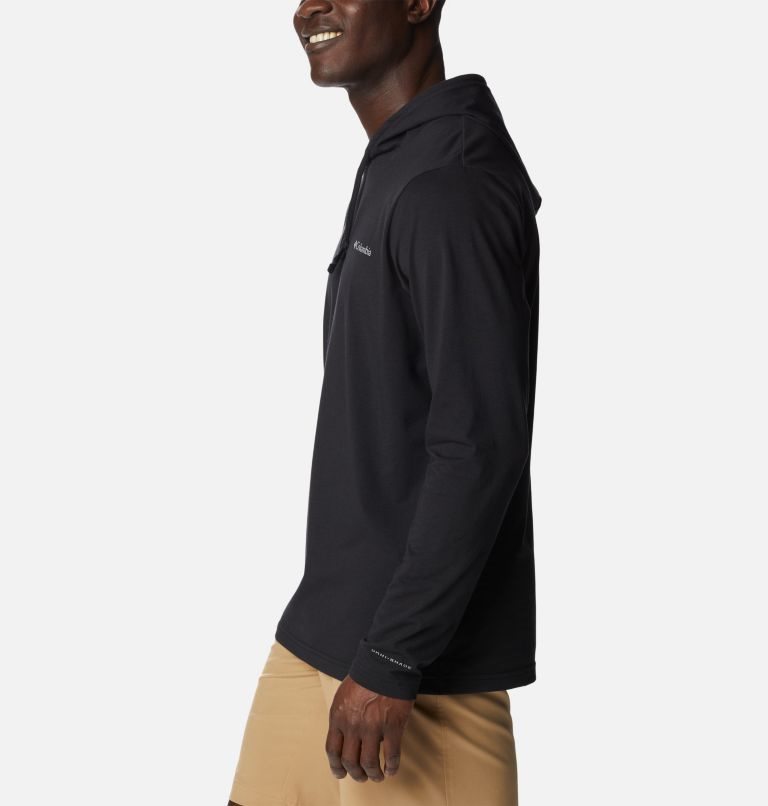 Men's Columbia Sun Trek Hoodie Black | CA-J540L