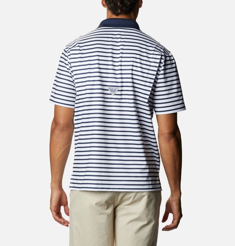 Men's Columbia Super Skiff Cast Polo Shirts Stripe | CA-DCL80