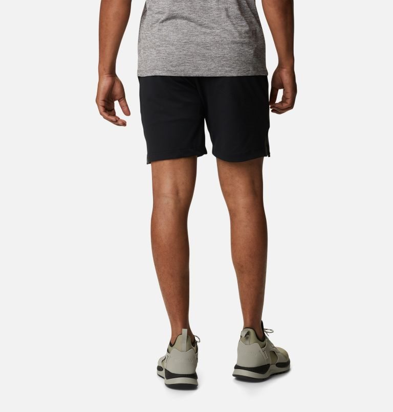 Men's Columbia Tech Trail Knit Shorts Black | CA-D0638