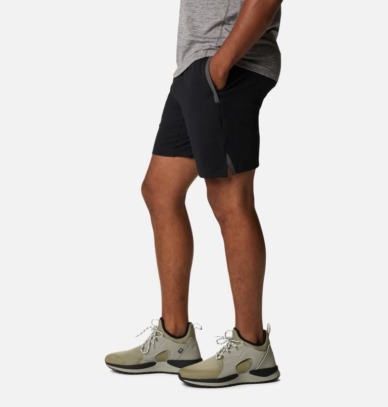 Men's Columbia Tech Trail Knit Shorts Black | CA-D0638
