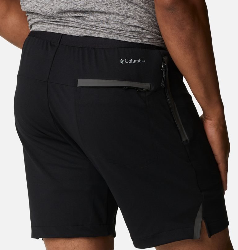Men's Columbia Tech Trail Knit Shorts Black | CA-D0638