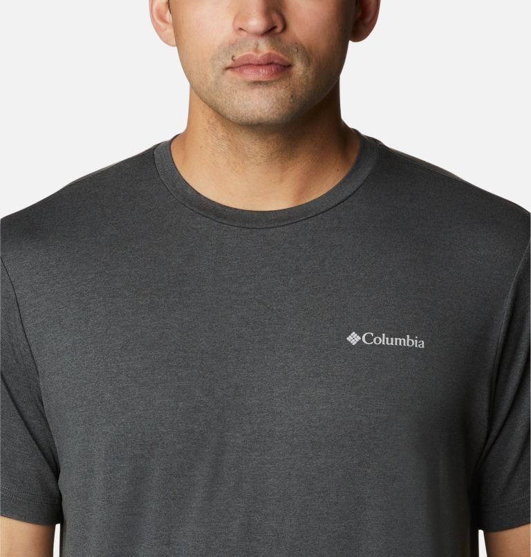 Men's Columbia Tech Trail Novelty Pocket T Shirts Black | CA-D0581