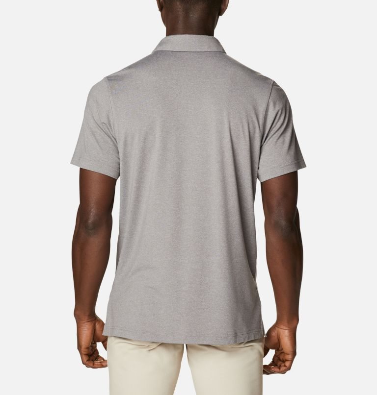 Men's Columbia Tech Trail Polo Shirts Grey | CA-B54A1