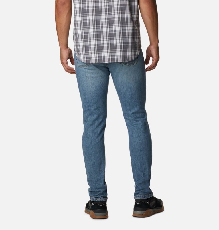 Men's Columbia Ten Falls Denim Pants Blue | CA-P6C04