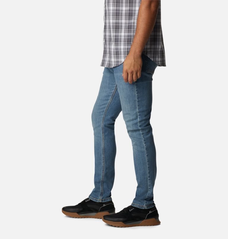 Men's Columbia Ten Falls Denim Pants Blue | CA-P6C04