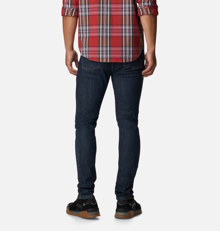 Men's Columbia Ten Falls Denim Pants Navy | CA-T80LA