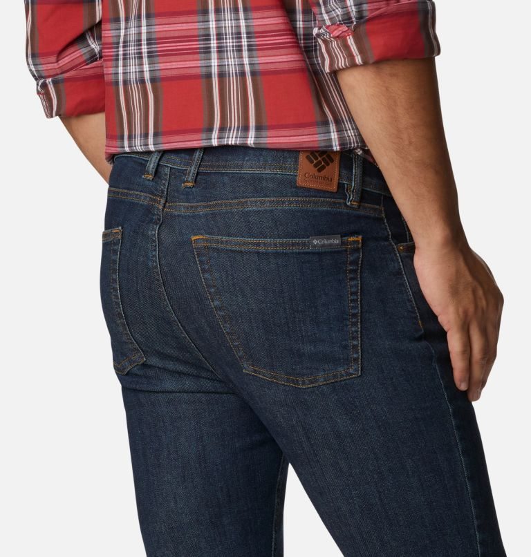Men's Columbia Ten Falls Denim Pants Navy | CA-T80LA