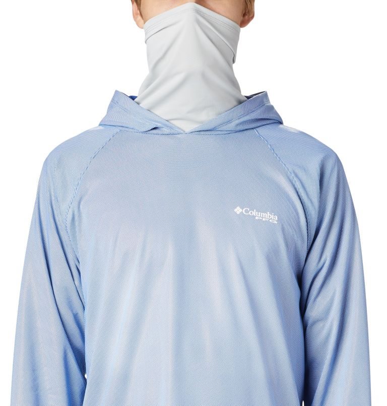 Men's Columbia Terminal Deflector ZERO Hoodie Light Blue | CA-G8153