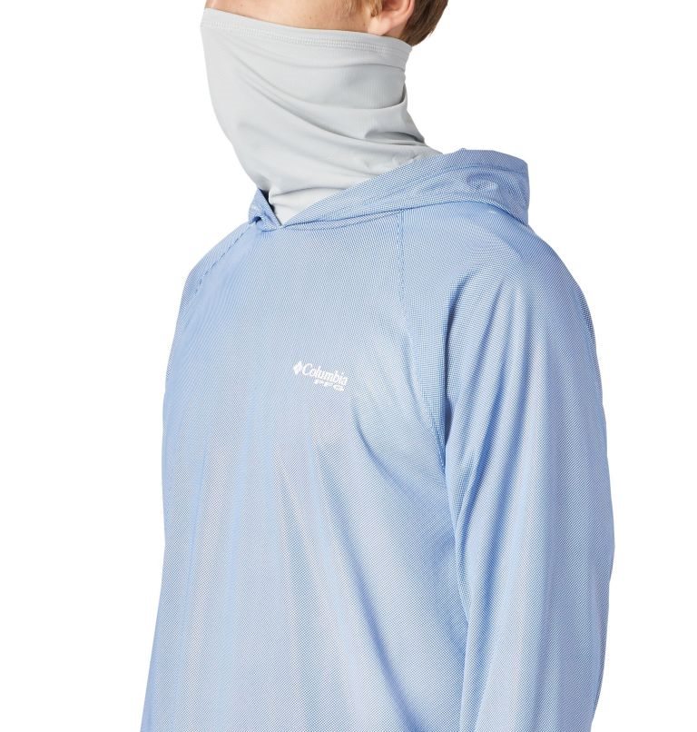 Men's Columbia Terminal Deflector ZERO Hoodie Light Blue | CA-G8153