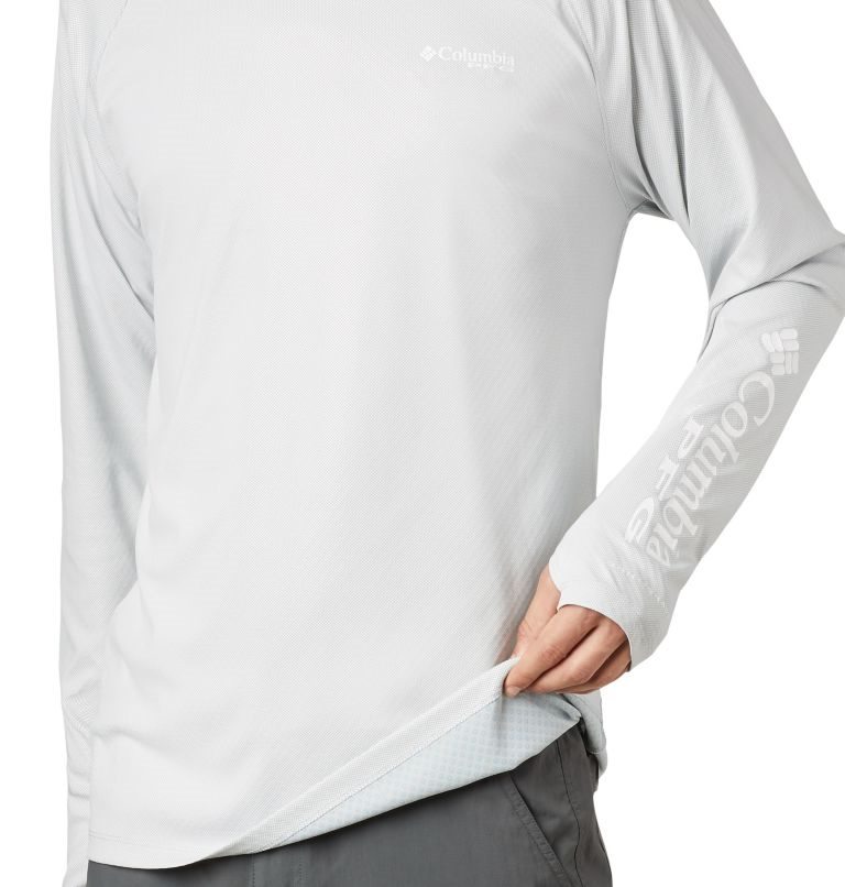 Men's Columbia Terminal Deflector ZERO Hoodie Light Grey | CA-P4835