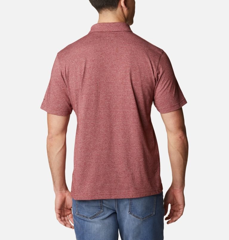 Men's Columbia Thistletown Hills Polo Shirts Pink | CA-QC835